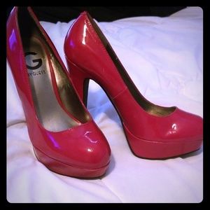 Red Platform Heels